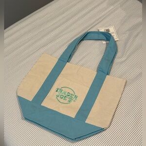 Mini Trader Joe’s bag- pastel blue